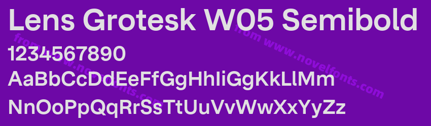 Lens Grotesk W05 SemiboldPreview Lens Grotesk W05 SemiboldPreview