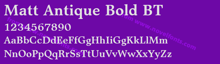 Matt Antique Bold BTPreview