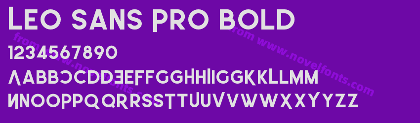 Leo Sans Pro BoldPreview Leo Sans Pro BoldPreview