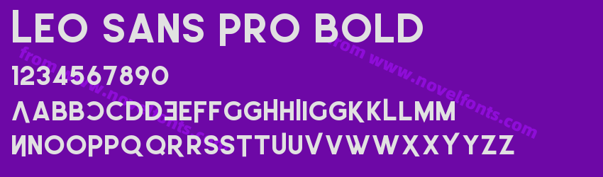 Leo Sans Pro BoldPreview Leo Sans Pro BoldPreview