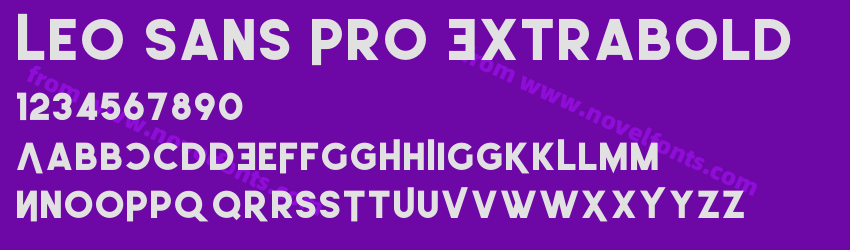 Leo Sans Pro ExtraboldPreview Leo Sans Pro ExtraboldPreview