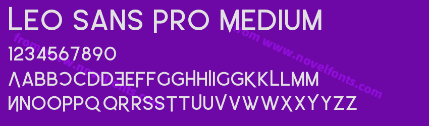 Leo Sans Pro MediumPreview Leo Sans Pro MediumPreview