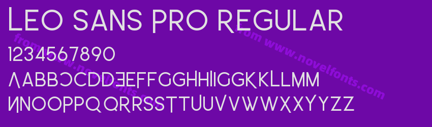 Leo Sans Pro RegularPreview Leo Sans Pro RegularPreview