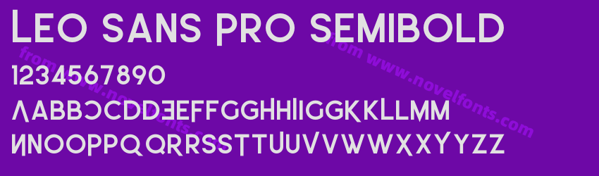 Leo Sans Pro SemiboldPreview Leo Sans Pro SemiboldPreview