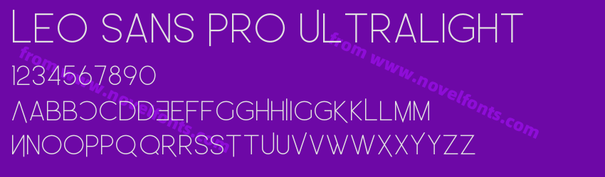 Leo Sans Pro UltralightPreview Leo Sans Pro UltralightPreview