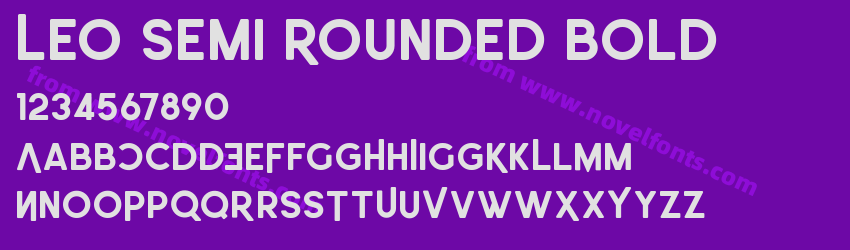 Leo Semi Rounded BoldPreview Leo Semi Rounded BoldPreview