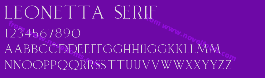 Leonetta SerifPreview Leonetta SerifPreview