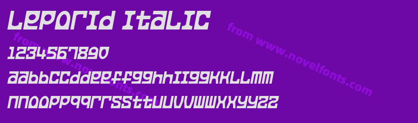 Leporid ItalicPreview Leporid ItalicPreview