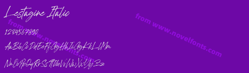 Lestagine ItalicPreview Lestagine ItalicPreview