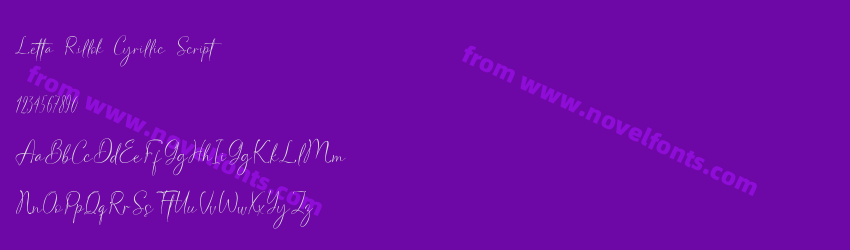 Letta Rillok Cyrillic ScriptPreview Letta Rillok Cyrillic ScriptPreview
