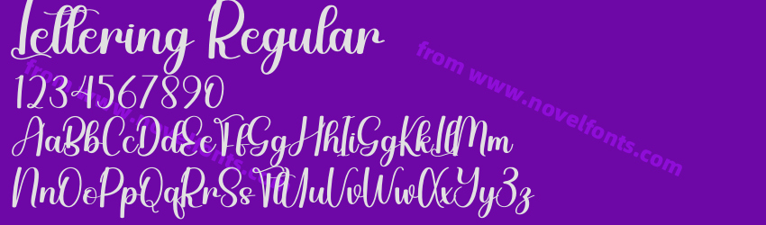 Lettering RegularPreview Lettering RegularPreview