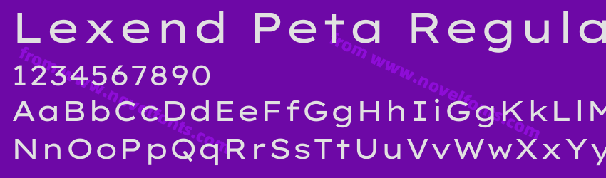 Lexend Peta RegularPreview Lexend Peta RegularPreview