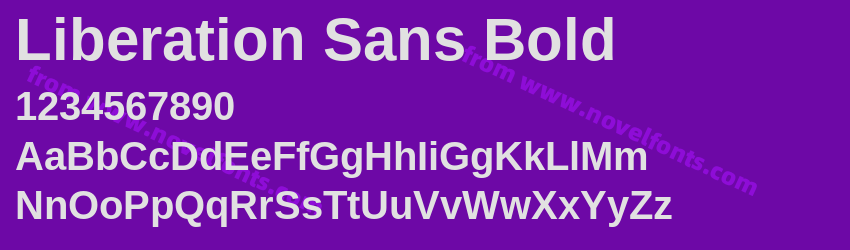 Liberation Sans BoldPreview Liberation Sans BoldPreview