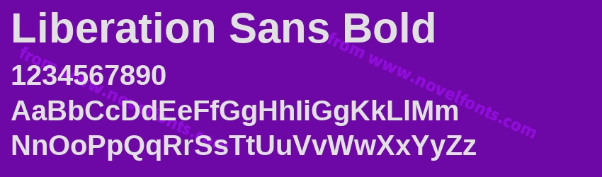 Liberation Sans BoldPreview Liberation Sans BoldPreview