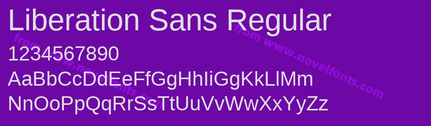 Liberation Sans RegularPreview Liberation Sans RegularPreview