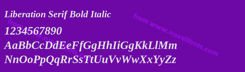 Liberation Serif Bold ItalicPreview