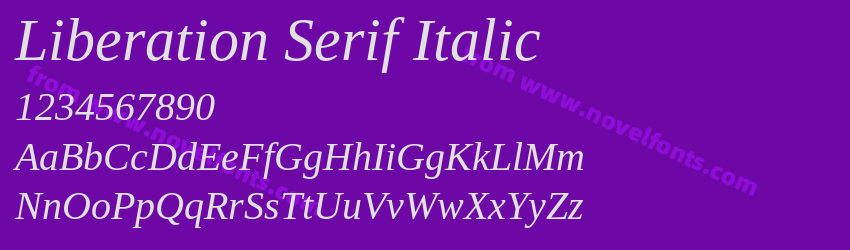 Liberation Serif ItalicPreview Liberation Serif ItalicPreview