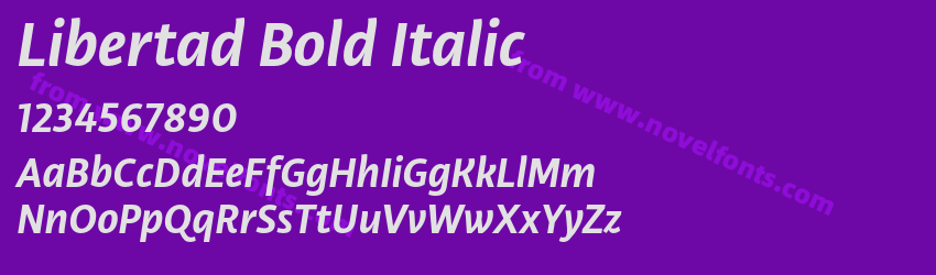 Libertad Bold ItalicPreview Libertad Bold ItalicPreview