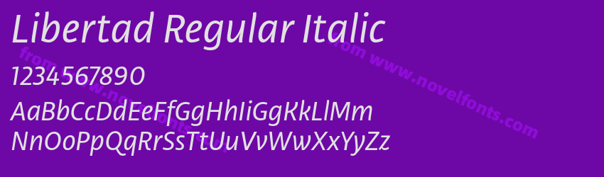 Libertad Regular ItalicPreview Libertad Regular ItalicPreview