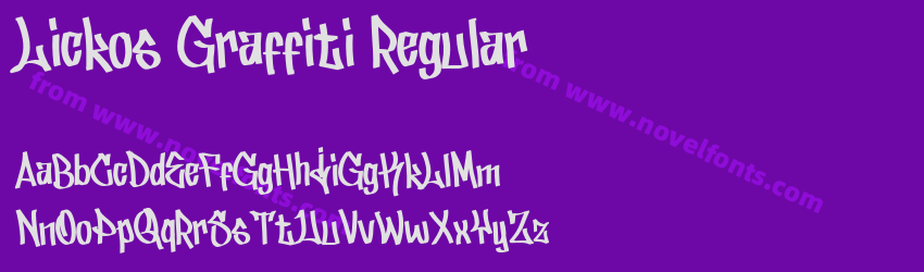 Lickos Graffiti RegularPreview Lickos Graffiti RegularPreview