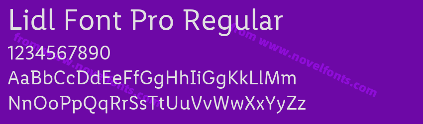 Lidl Font Pro RegularPreview Lidl Font Pro RegularPreview