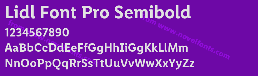 Lidl Font Pro SemiboldPreview Lidl Font Pro SemiboldPreview