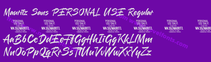 Mauritz Sans PERSONAL USE RegularPreview