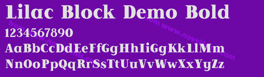 Lilac Block Demo BoldPreview Lilac Block Demo BoldPreview