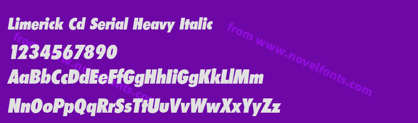 Limerick Cd Serial Heavy ItalicPreview Limerick Cd Serial Heavy ItalicPreview