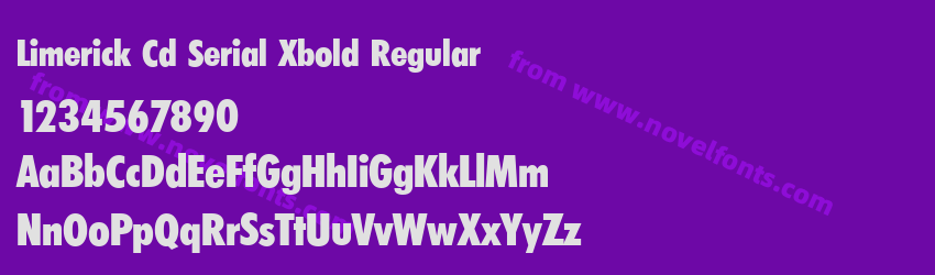 Limerick Cd Serial Xbold RegularPreview Limerick Cd Serial Xbold RegularPreview