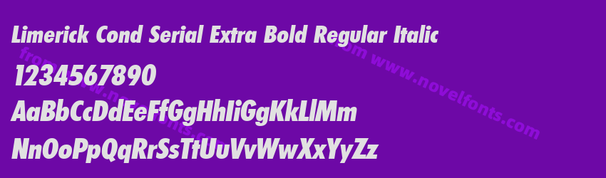 Limerick Cond Serial Extra Bold Regular ItalicPreview Limerick Cond Serial Extra Bold Regular ItalicPreview