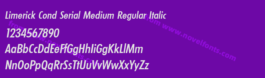 Limerick Cond Serial Medium Regular ItalicPreview Limerick Cond Serial Medium Regular ItalicPreview