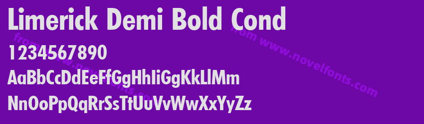 Limerick Demi Bold CondPreview Limerick Demi Bold CondPreview