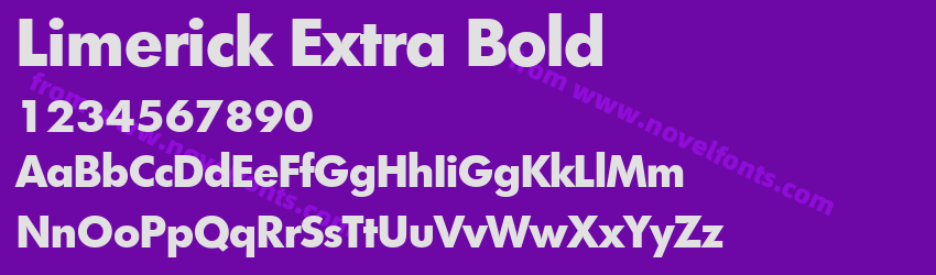 Limerick Extra BoldPreview Limerick Extra BoldPreview