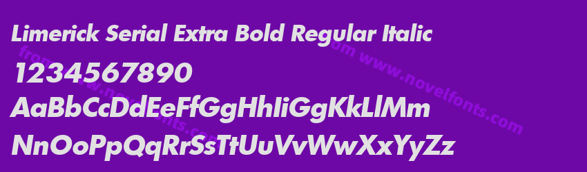 Limerick Serial Extra Bold Regular ItalicPreview Limerick Serial Extra Bold Regular ItalicPreview