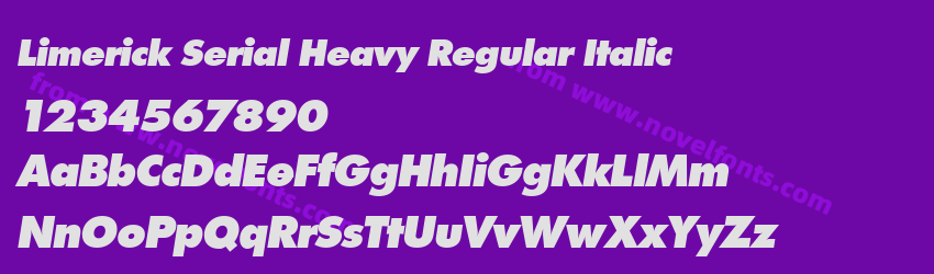 Limerick Serial Heavy Regular ItalicPreview Limerick Serial Heavy Regular ItalicPreview