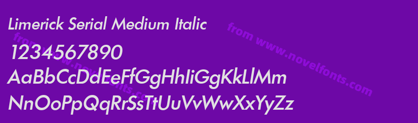 Limerick Serial Medium ItalicPreview Limerick Serial Medium ItalicPreview