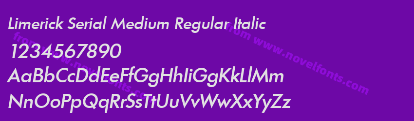 Limerick Serial Medium Regular ItalicPreview Limerick Serial Medium Regular ItalicPreview