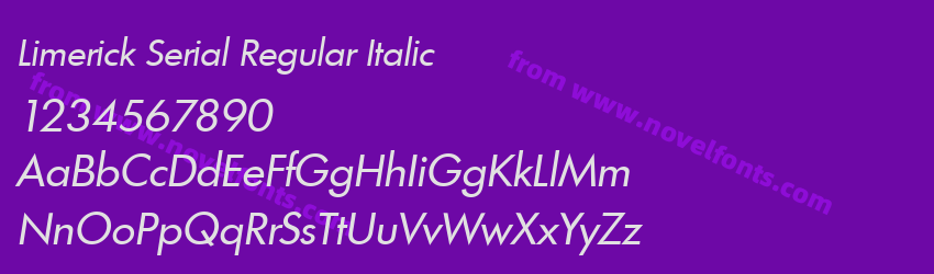 Limerick Serial Regular ItalicPreview Limerick Serial Regular ItalicPreview