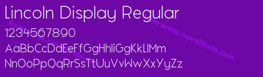 Lincoln Display RegularPreview Lincoln Display RegularPreview