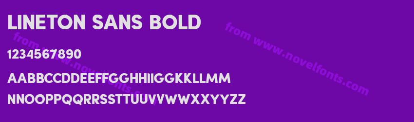 Lineton Sans BoldPreview Lineton Sans BoldPreview