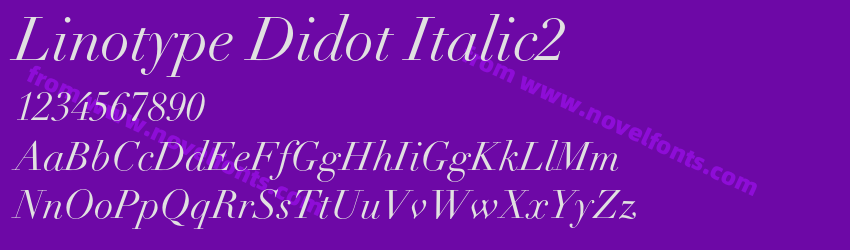 Linotype Didot Italic2Preview Linotype Didot Italic2Preview