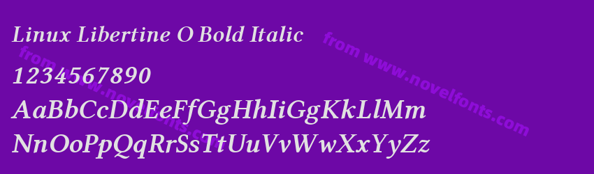Linux Libertine O Bold ItalicPreview Linux Libertine O Bold ItalicPreview