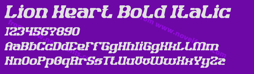 Lion Heart Bold ItalicPreview Lion Heart Bold ItalicPreview