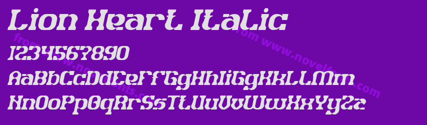 Lion Heart ItalicPreview Lion Heart ItalicPreview