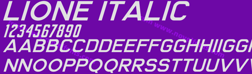 Lione ItalicPreview Lione ItalicPreview