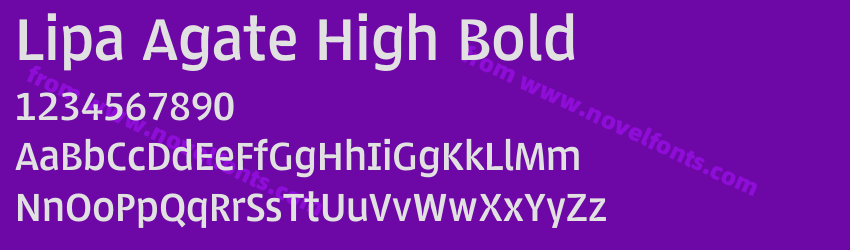 Lipa Agate High BoldPreview Lipa Agate High BoldPreview