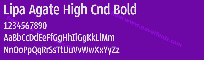 Lipa Agate High Cnd BoldPreview Lipa Agate High Cnd BoldPreview