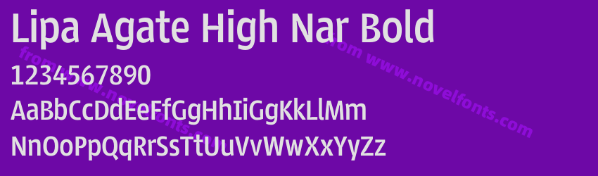 Lipa Agate High Nar BoldPreview Lipa Agate High Nar BoldPreview