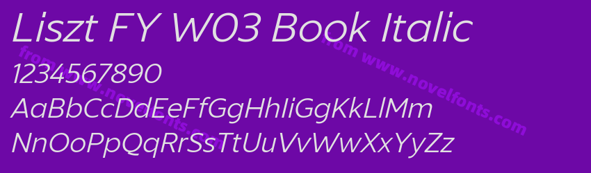 Liszt FY W03 Book ItalicPreview Liszt FY W03 Book ItalicPreview